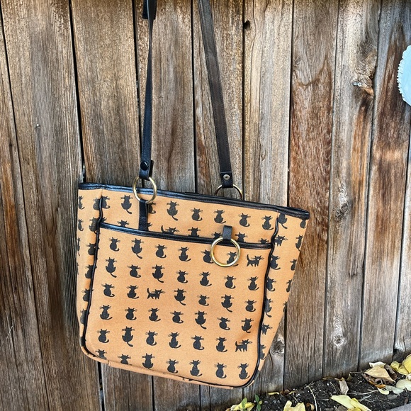 Vintage Cat Print Purse by Cricket Shop Cedarhurst - Picture 7 of 12
